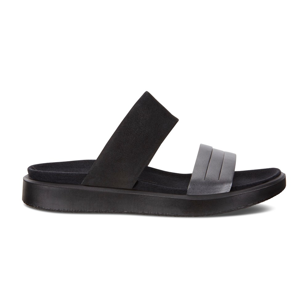 Sandalias Mujer - ECCO Flowt W Flat - Negros - XRI478509